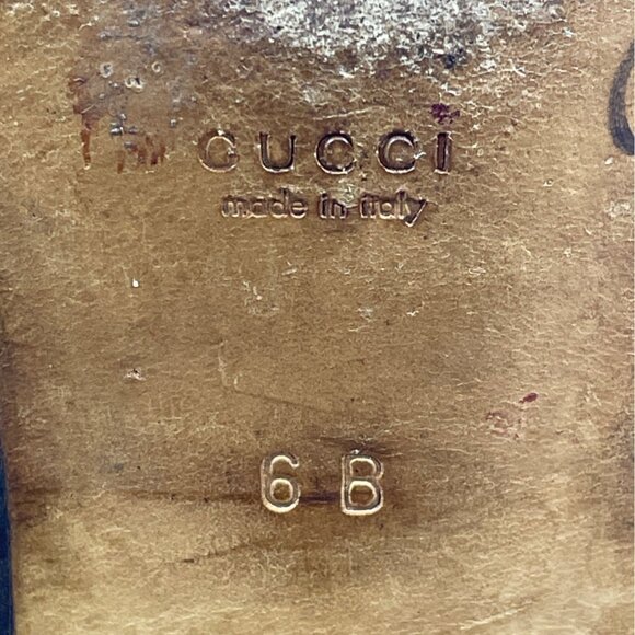 Vtg Gucci Black Leather Mocassino Pelle Mors Vit Bulgaro Horsebit Loafers Sz 6B - Picture 9 of 11